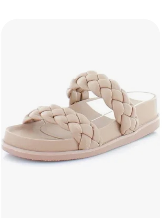 Dolce Vita Shoes - Women’s Braided Slide Sandals in Nude